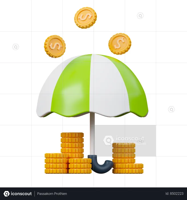 Insurance Investment  3D Icon