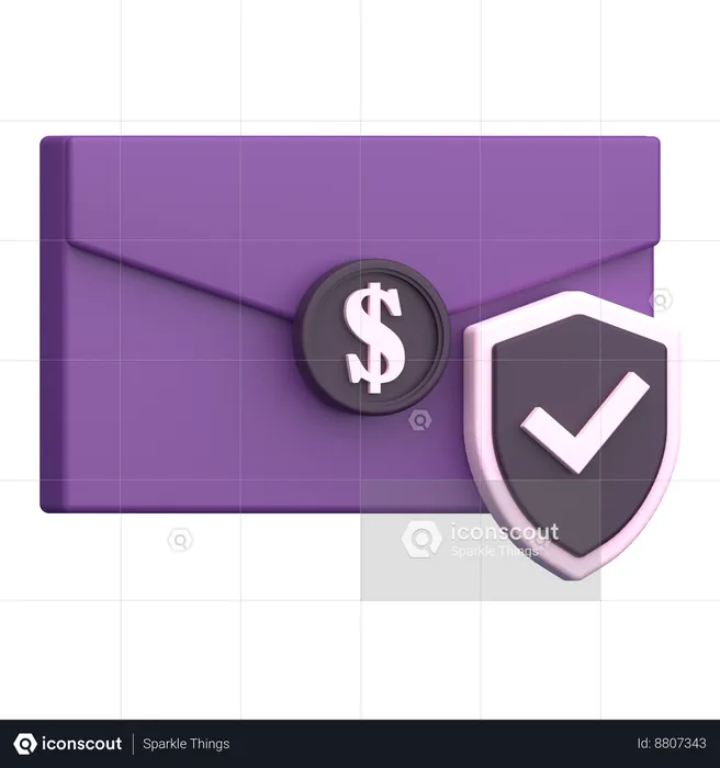 Insurance Mail  3D Icon