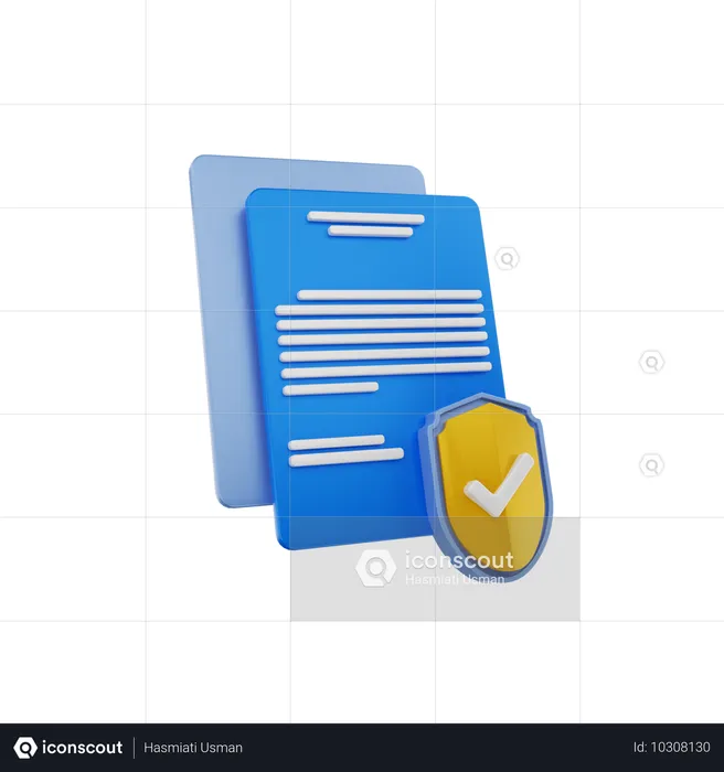 Insurance Paper  3D Icon