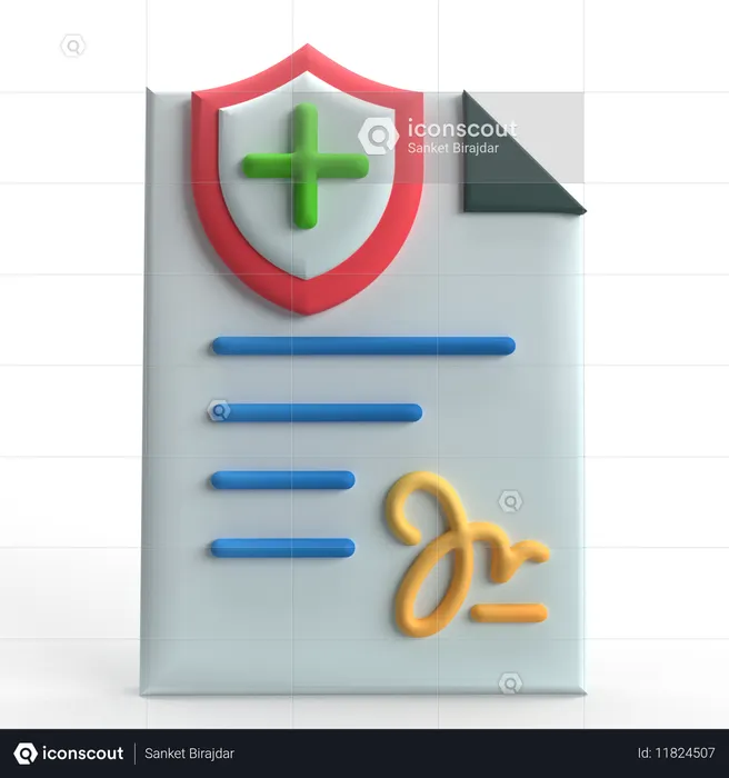 Insurance Policy  3D Icon