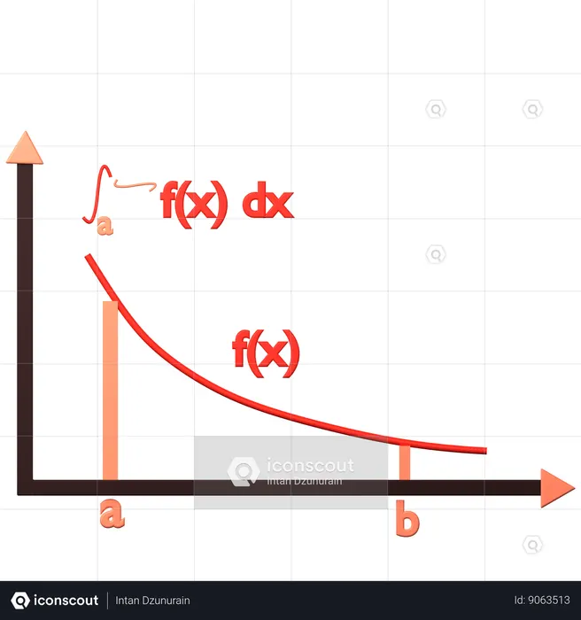 Integral infinita  3D Icon