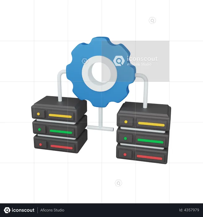 Intégration de données  3D Illustration