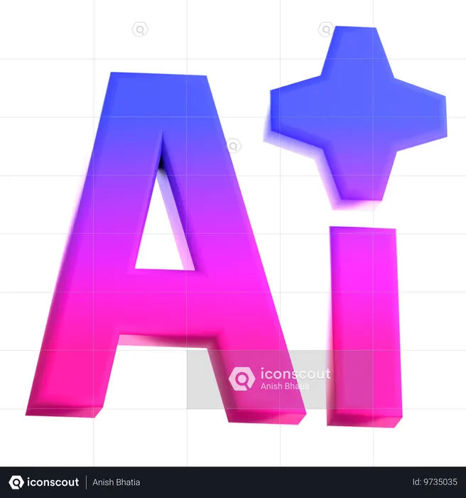 Inteligencia artificial  3D Icon