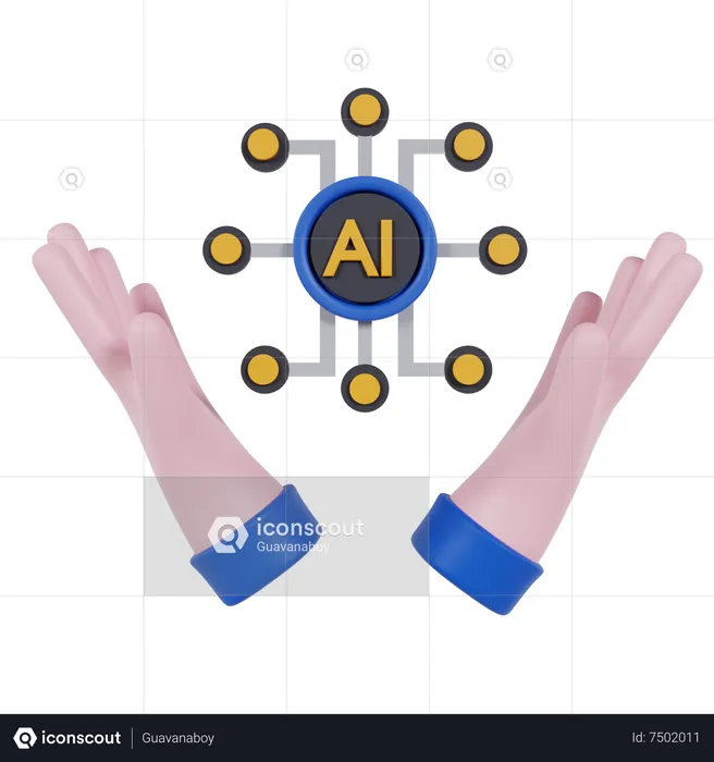 Inteligencia artificial  3D Icon