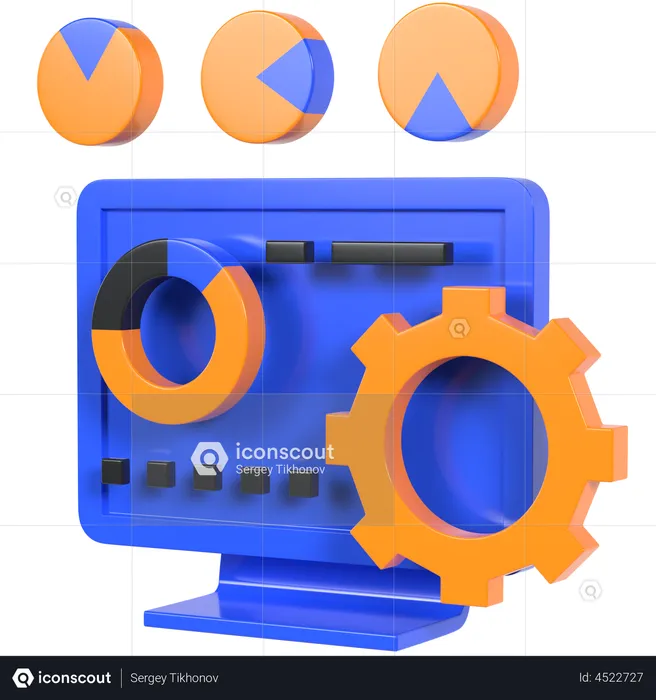 Inteligencia de Negocio  3D Illustration