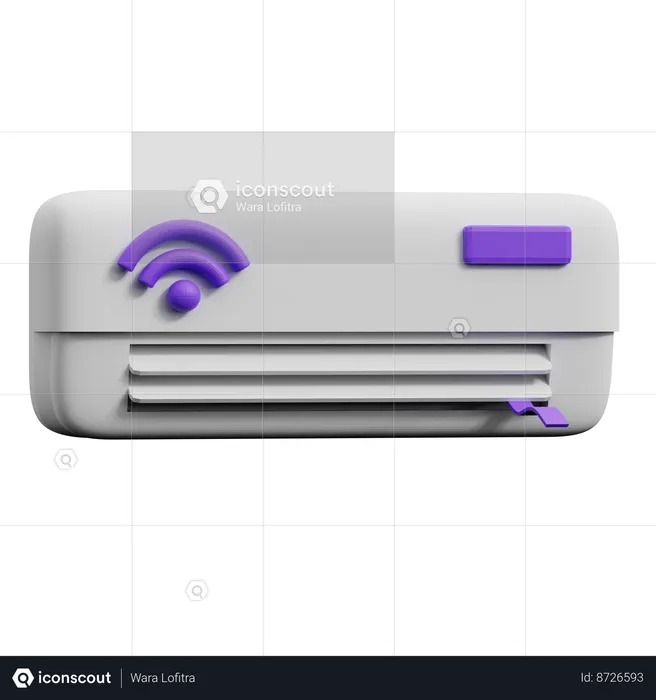 Ar condicionado inteligente  3D Icon