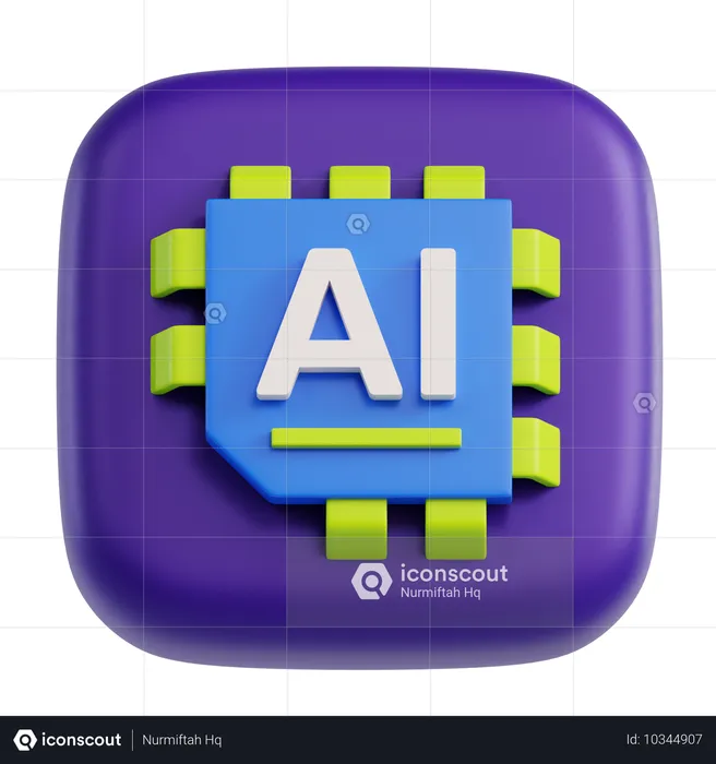 Intelligence artificielle  3D Icon