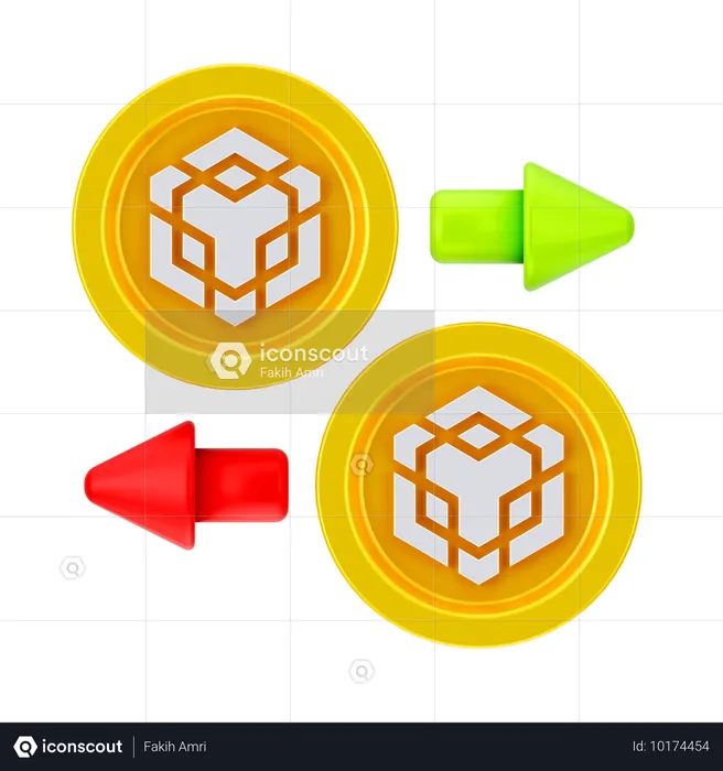 Intercambio de binance  3D Icon