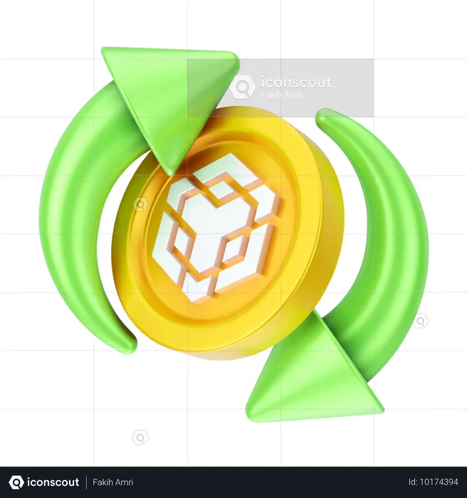 Intercambio de binance  3D Icon