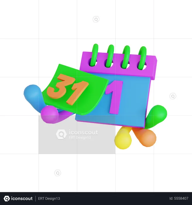 Intercambio de fecha  3D Icon