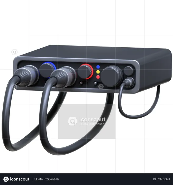 Interface audio  3D Icon