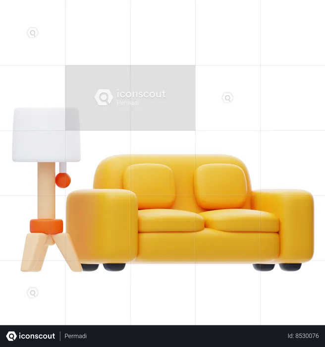 Interior Design  3D Icon