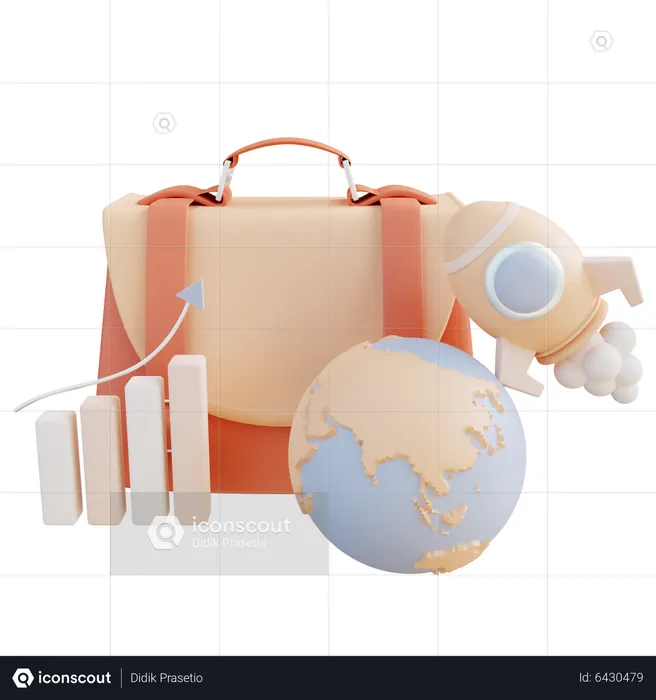 International Business  3D Illustration