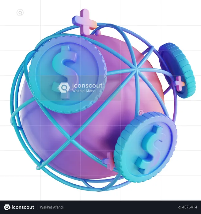 International Currency  3D Icon