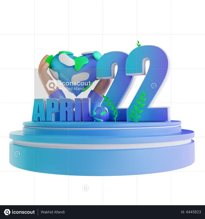 International Earth Day  3D Illustration