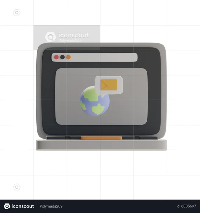 International Email  3D Icon