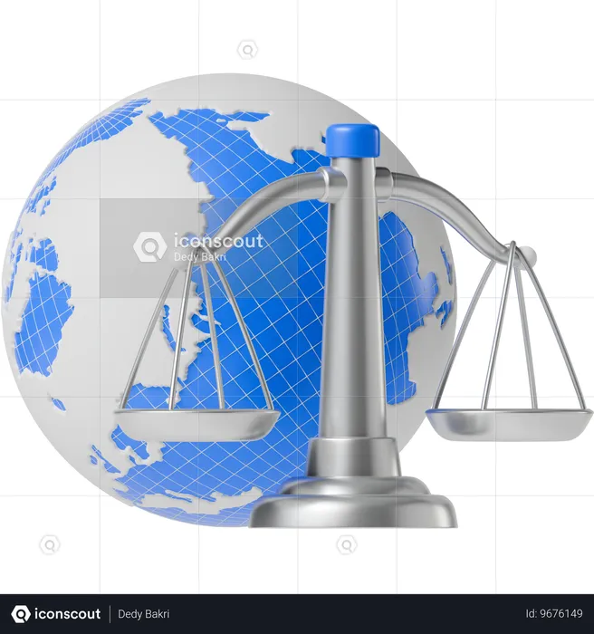 International Law  3D Icon