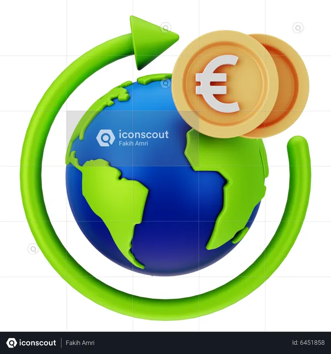 International Money  3D Icon