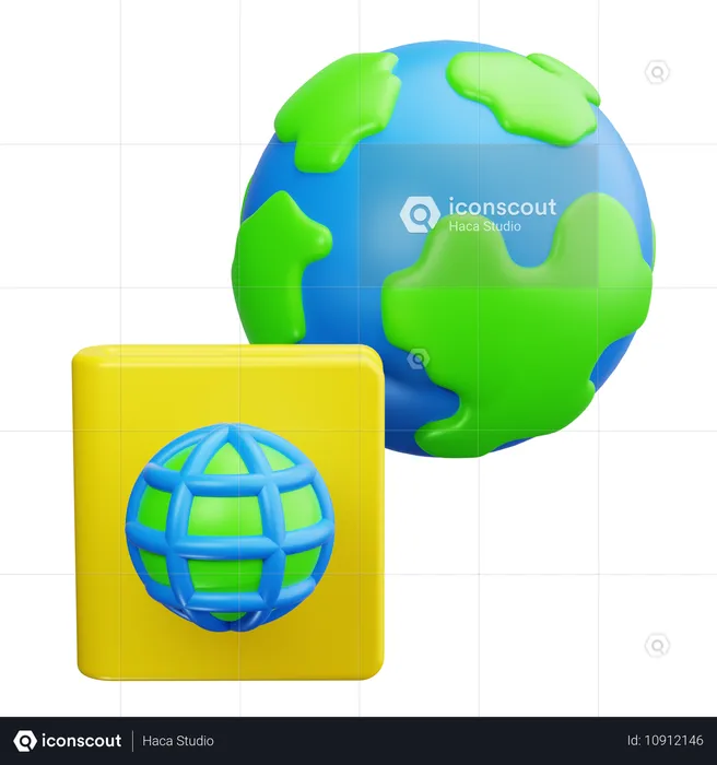 International Passport  3D Icon