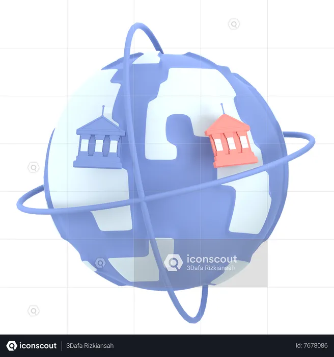 International Relations  3D Icon