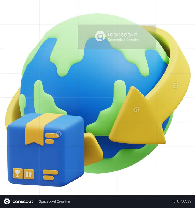 International Shipping  3D Icon