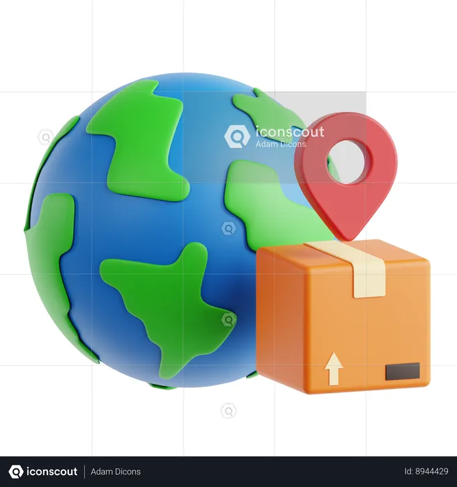 International Shipping  3D Icon