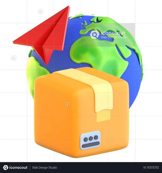 International Shipping  3D Icon