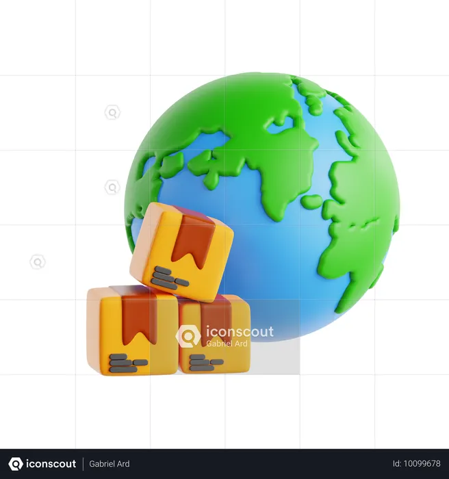 Internationale Lieferung  3D Icon