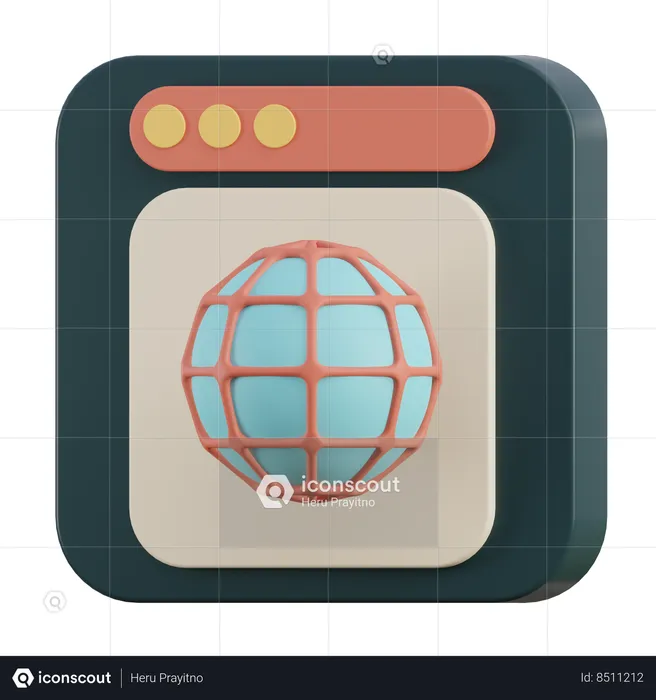 Internet  3D Icon