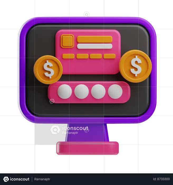 Internet Banking  3D Icon