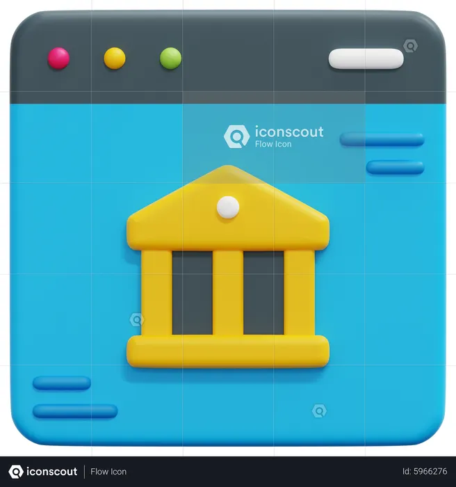 Internet Banking  3D Icon