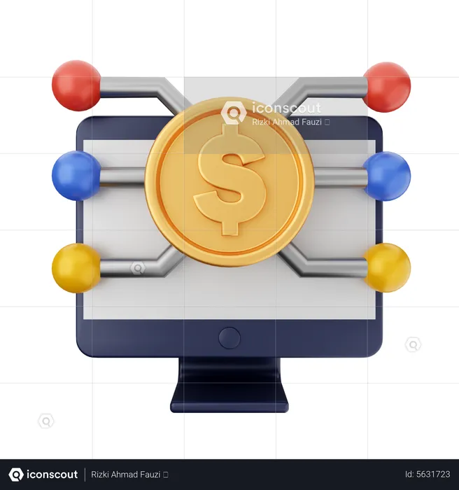 Internet banking  3D Icon