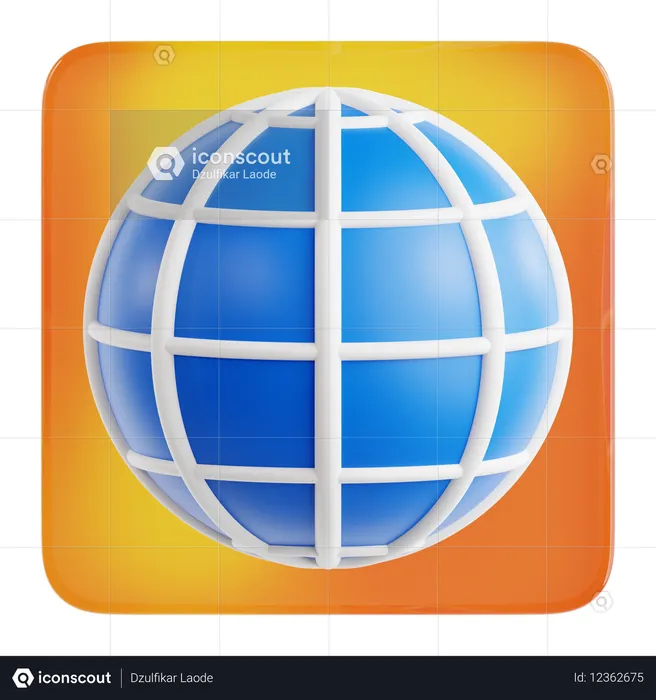 Internet Browse  3D Icon