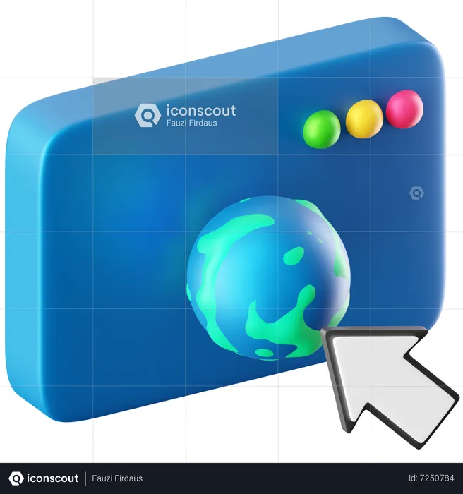 Internet Browser  3D Icon