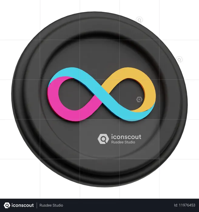 Internet Computer Coin  3D Icon