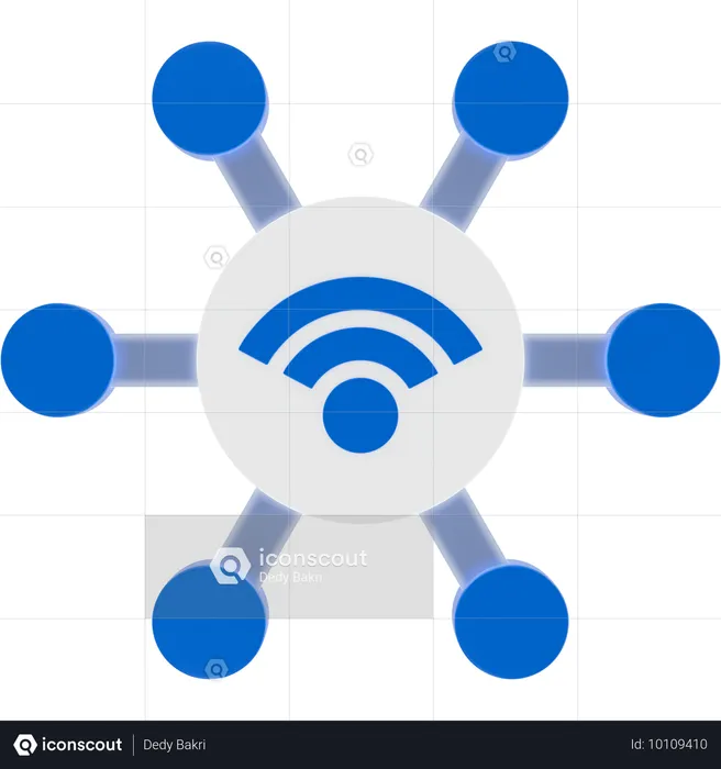 Internet das Coisas  3D Icon