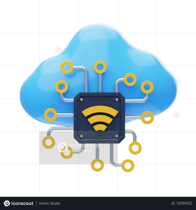 Internet das Coisas  3D Icon