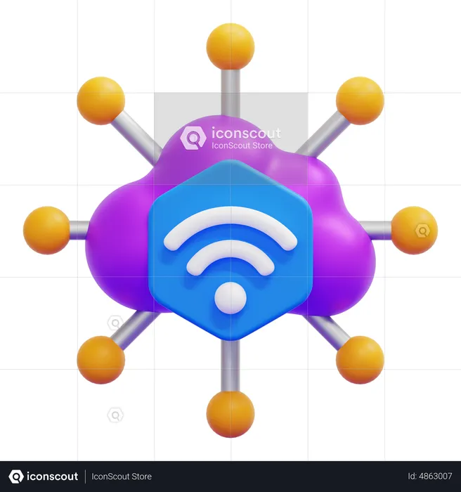 Internet das Coisas  3D Icon