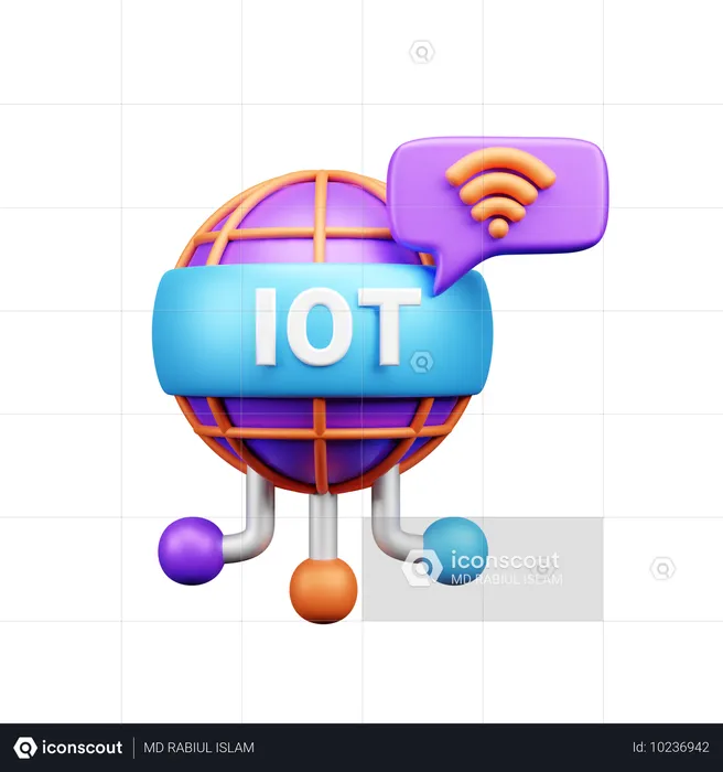 Internet de las Cosas  3D Icon