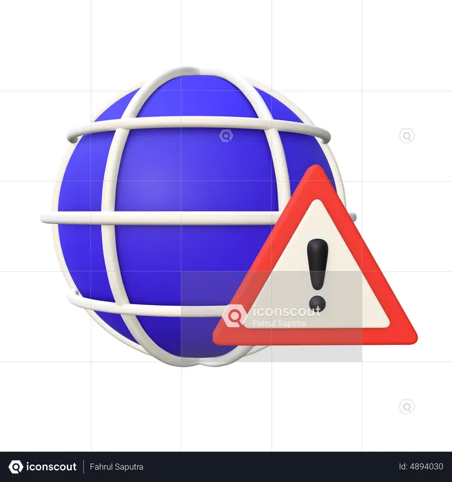 Internet Error  3D Icon