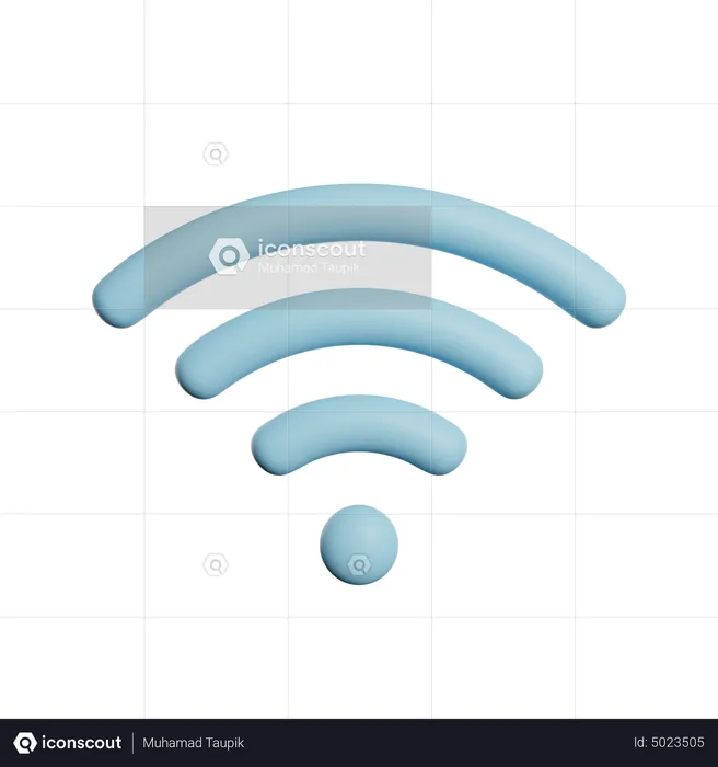 Internet Network Signal  3D Icon