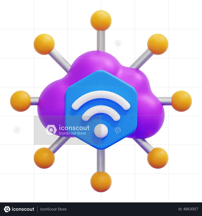 Internet Of Things  3D Icon