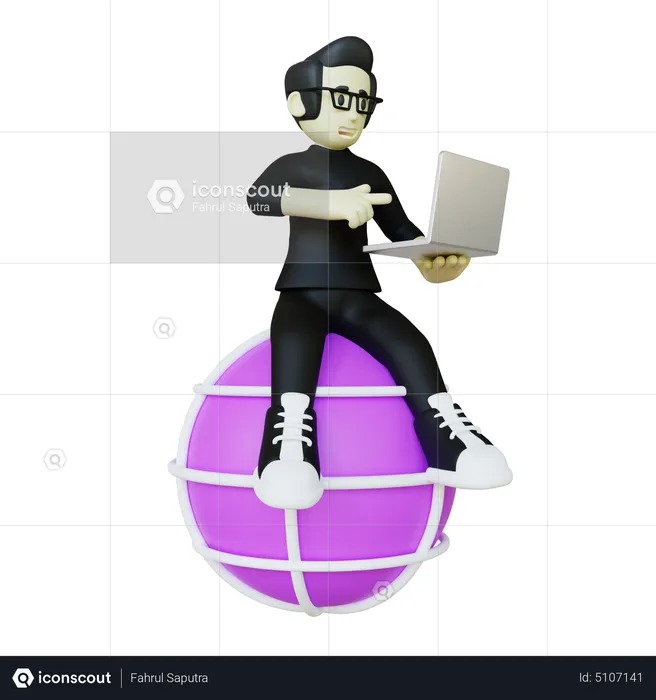 Internet Of Things Programmer  3D Illustration