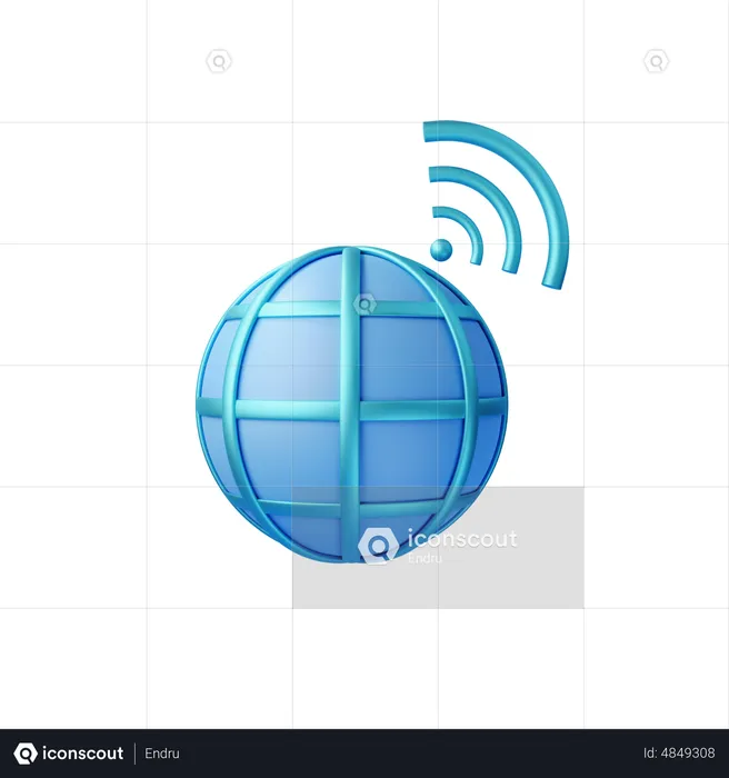 Internet Signal  3D Icon