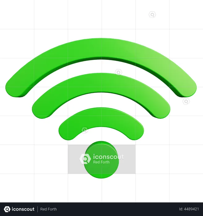 Internet Signal  3D Illustration