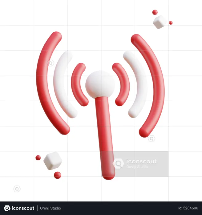 Internet Signal  3D Icon