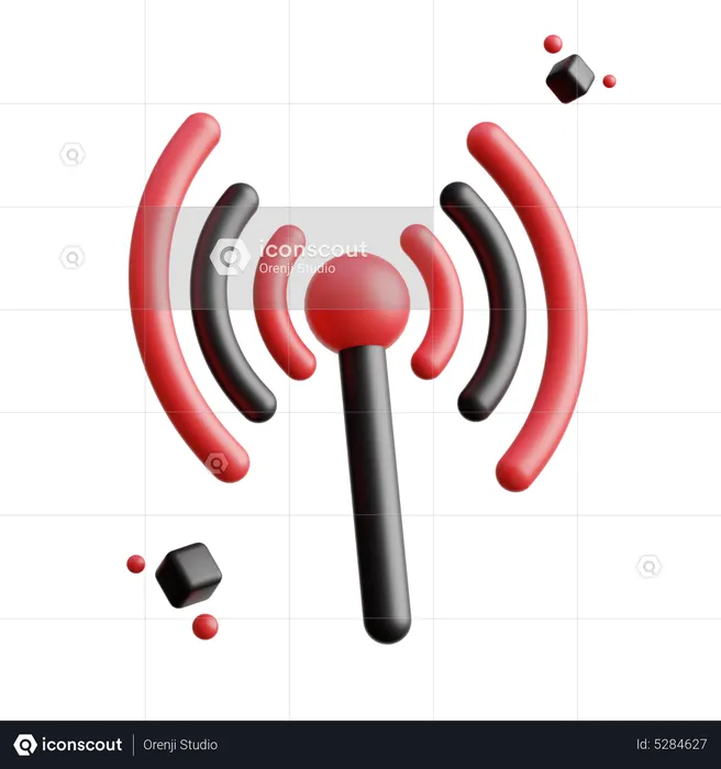 Internet Signal  3D Icon