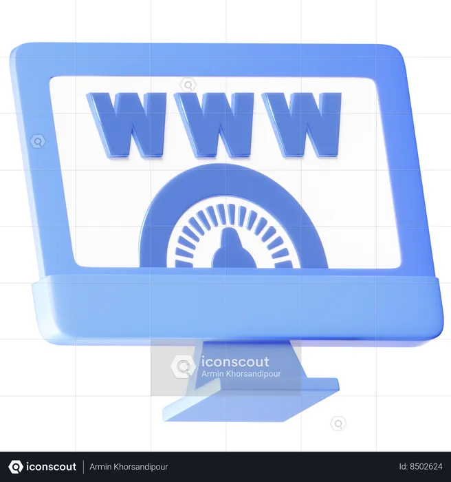 Internet Speed  3D Icon