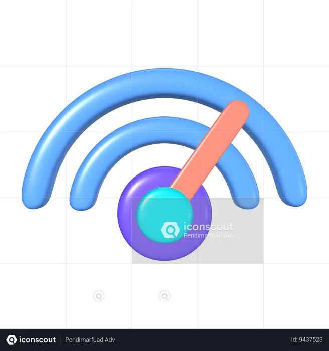 Internet Speed  3D Icon