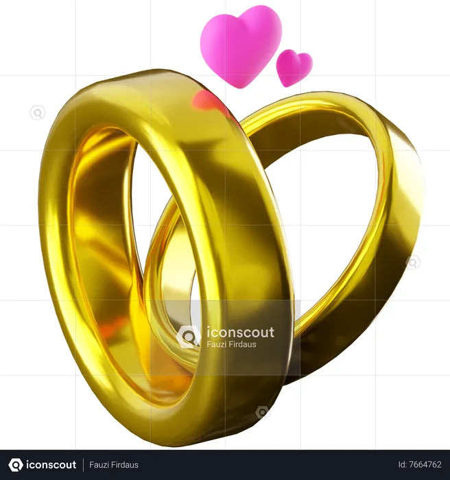 Intertwined Rings  3D Icon